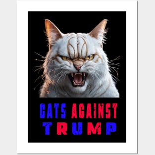 Cats Against Trump Posters and Art